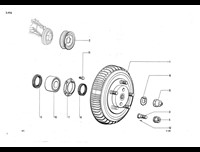 Brakes - Front brake drum + bearings